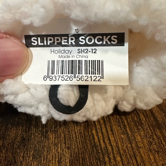 Women’s Navy Blue Santa Slipper Socks NWT Shoe size 2-12 - Picture 6 of 6